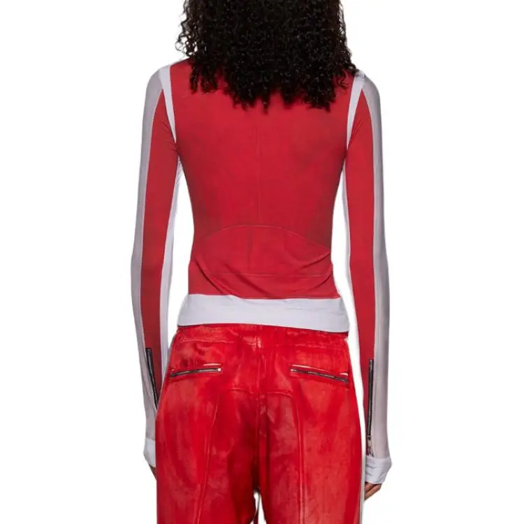 DIESEL T Clau P2 Long Sleeve Top 'Formula Red'-4
