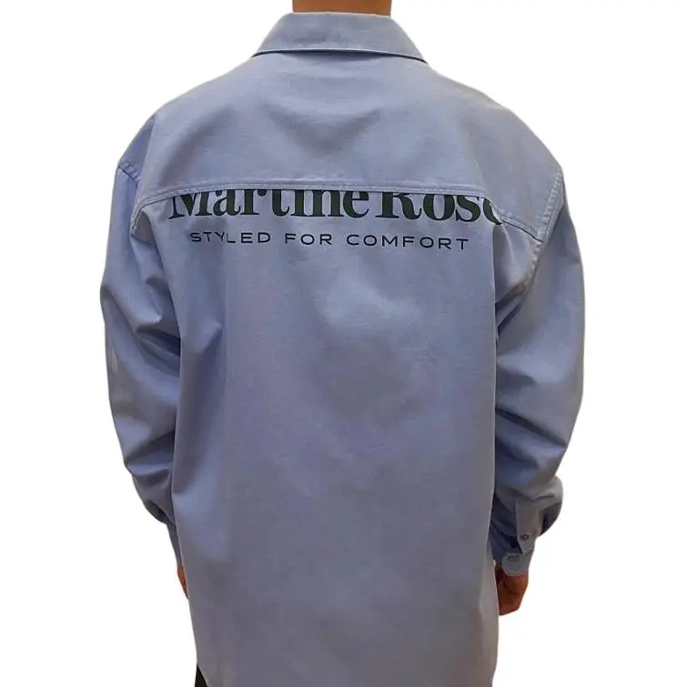 Martine Rose Embroidered logo Cotton Shirt-4