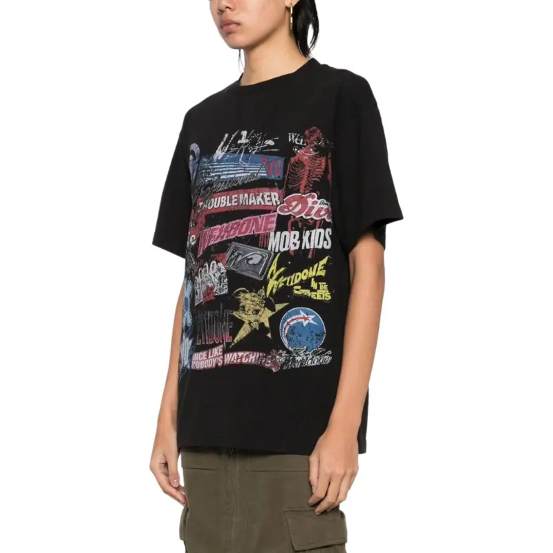 WE11DONE Collage T shirt-2