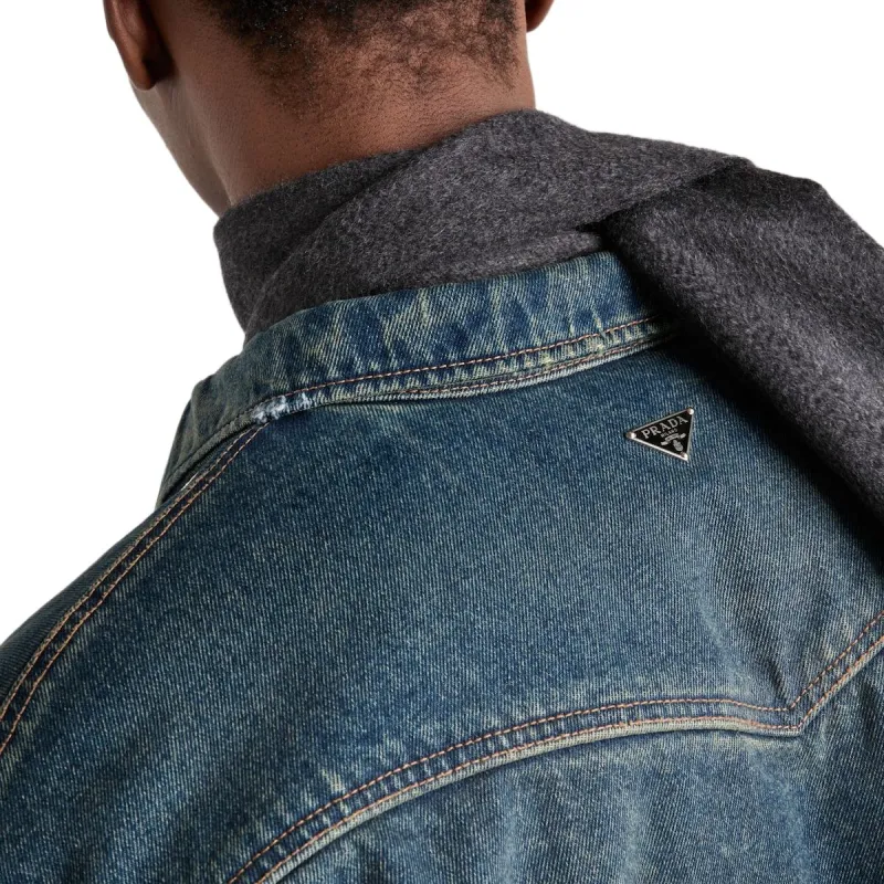 PRADA Padded Denim Shirt-4