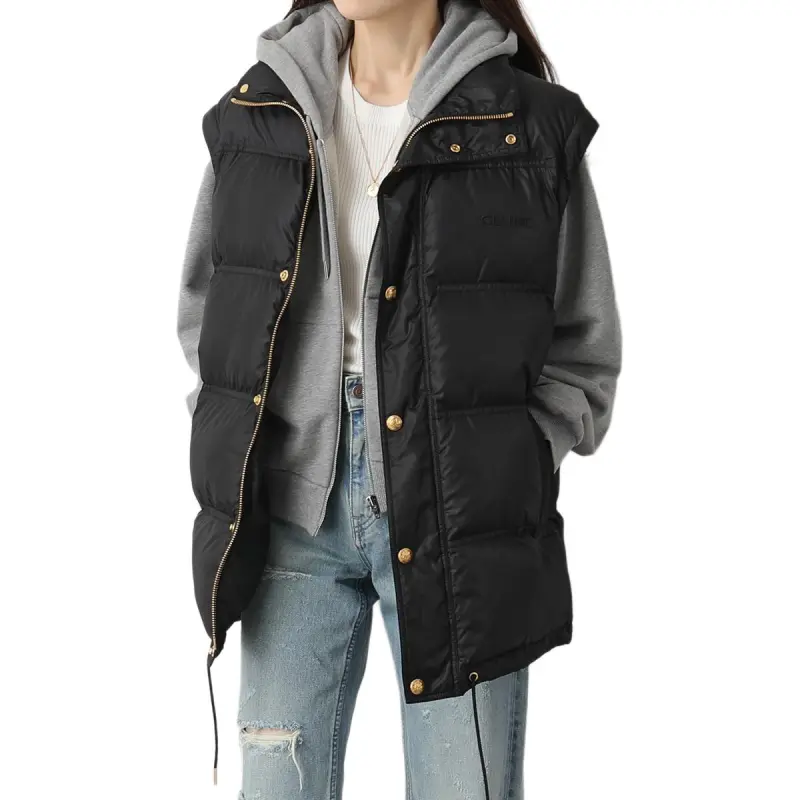 CELINE Puffer Jacket Women's Black-6