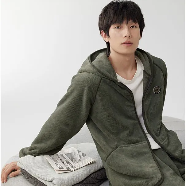 Floating light islands Men Pajama Sets-2