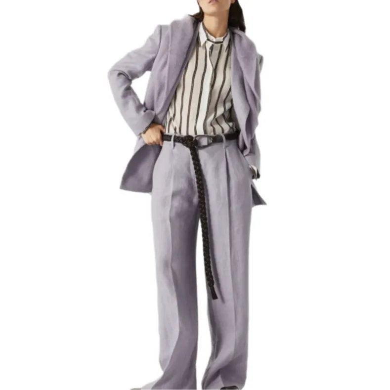 Brunello Cucinelli Double Breasted Long Sleeved Blazer-1