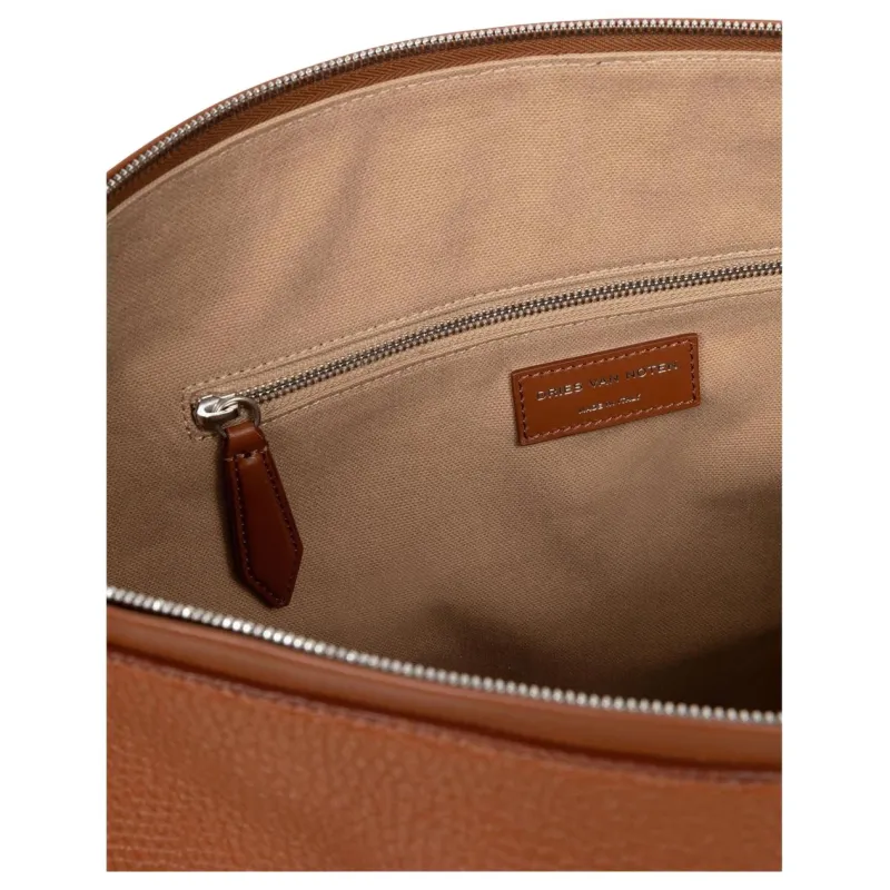 DRIES VAN NOTEN Slouchy Leather Tote Bag-3