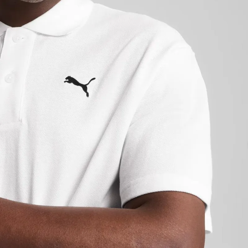 PUMA ESS Polo Shirt Men's White-5