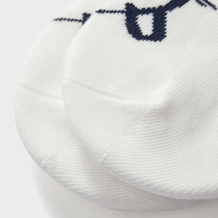 FILA FUSION x ROUND TWO SS25 Mid Calf Socks Unisex 1 Pack Marshmallow White-2