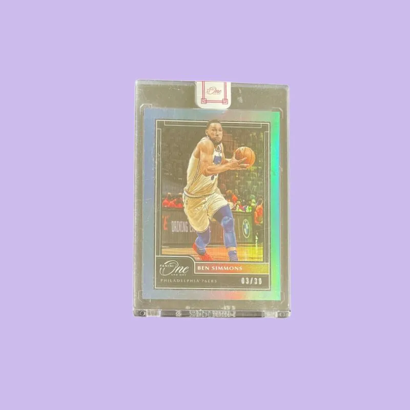 PANINI 2020 21 ONE 76 Persons Ben Simmons Blue Fold Blue Parallel Sealed Rookie Card Condition Passed Sports Cards 1 Pc-2