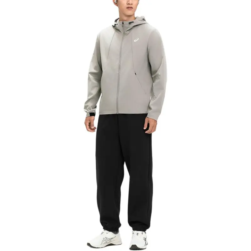 Asics Men Running Jackets Coats Men's Khaki-6