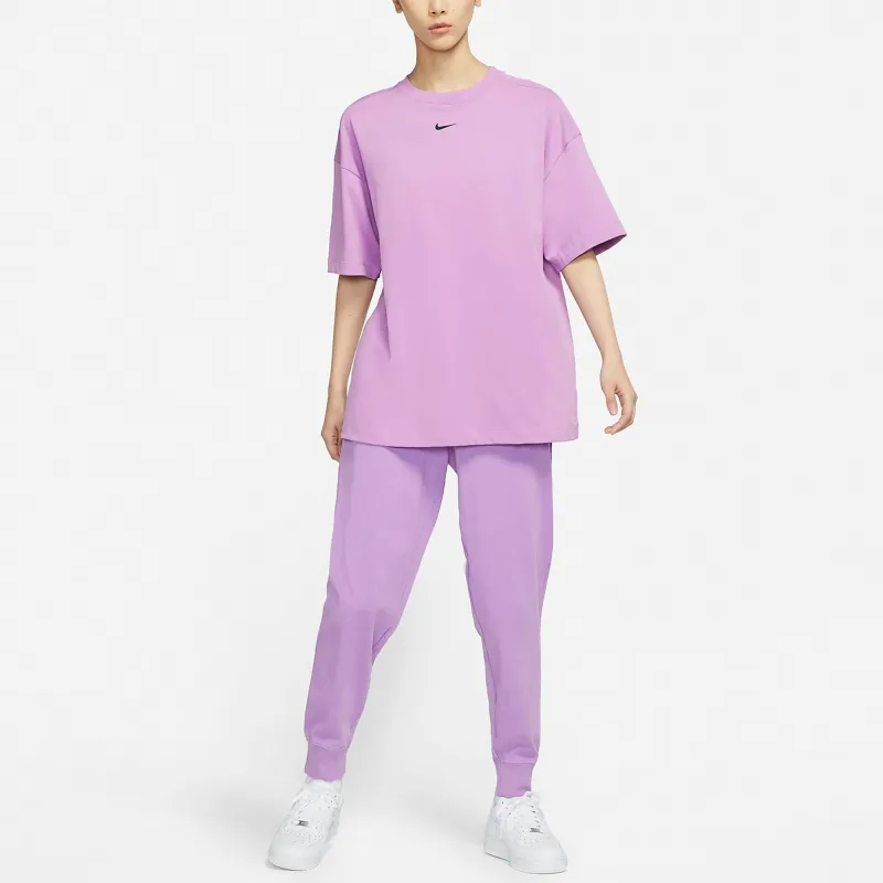 Nike Sportswear Essentials Series Drop Shoulder Sleeve T Shirt Women's Purple-2