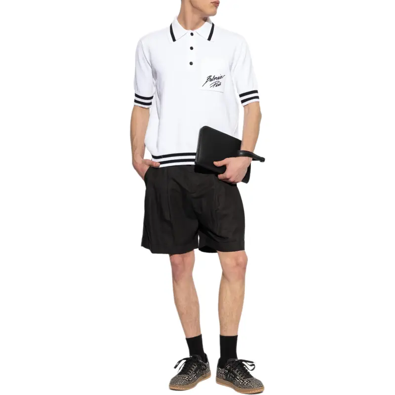 BALMAIN Pleated Tailored Shorts-1