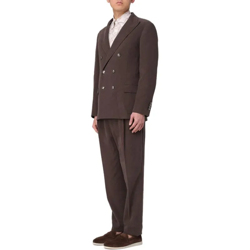 Brunello Cucinelli Double Breasted Two Piece Tailored Suit-8