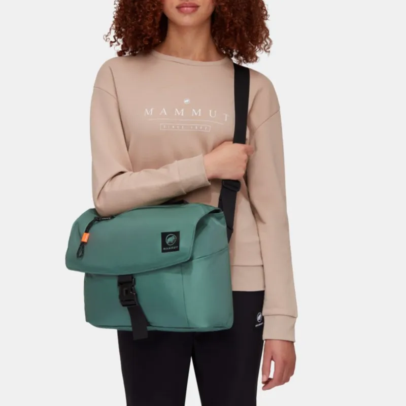 MAMMUT Water-Repellent Material Shoulder Bag Crossbody Bag Handbag Unisex Dark Jade Green-3