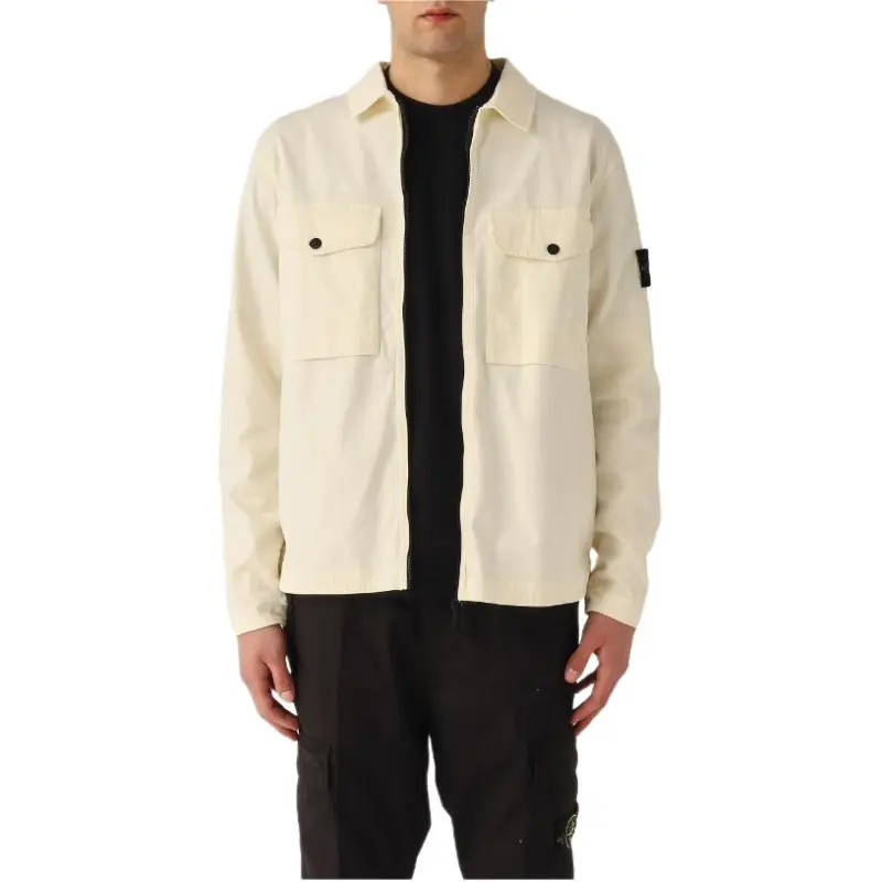 STONE ISLAND Compass Patch Zipped Overshirt-2