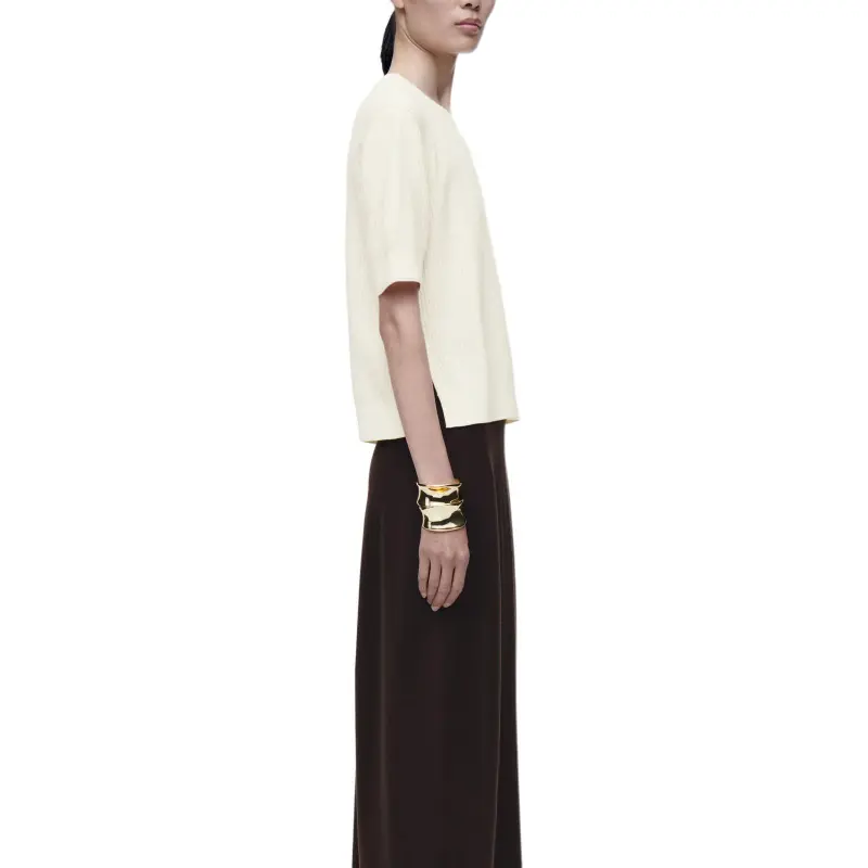COS T Shirts Women's Ecru-2