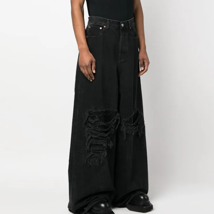 Vetements Jeans Men Black-3