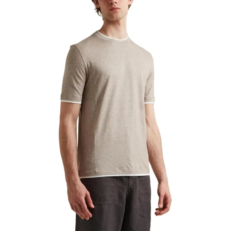 Brunello Cucinelli Layered Effect Crewneck T Shirt-3