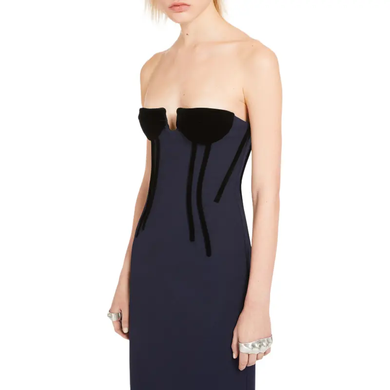SportMax Anemone Straight Hem Sleeveless Dress-3