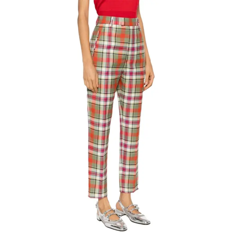 Vivienne Westwood Checked Cigarette Trousers-3
