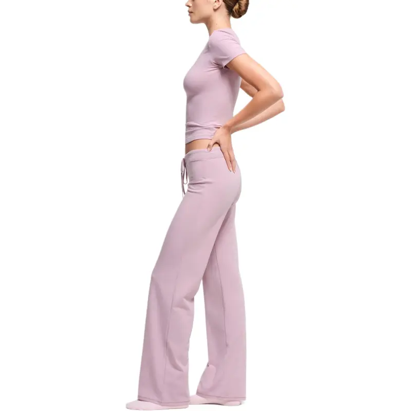 SKIMS FW24 COTTON JERSEY STRAIGHT LEG PANT Casual Pants Women's DUSK/Nightfall Color-2