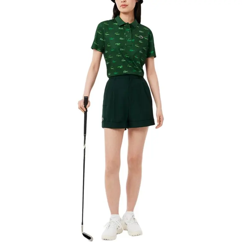 LACOSTE Polo Shirt Women's Green-4