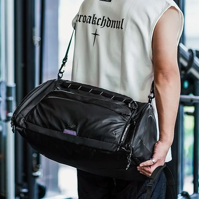 GYXX Techno Skin Membrana Handbag Shoulder Bag Crossbody Bag Backpack Large Size Unisex Black/White/Gray-3