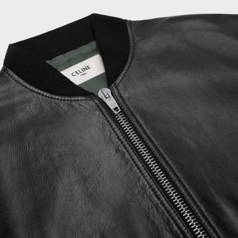 CELINE Blouson Jacket In Soft Lambskin-2
