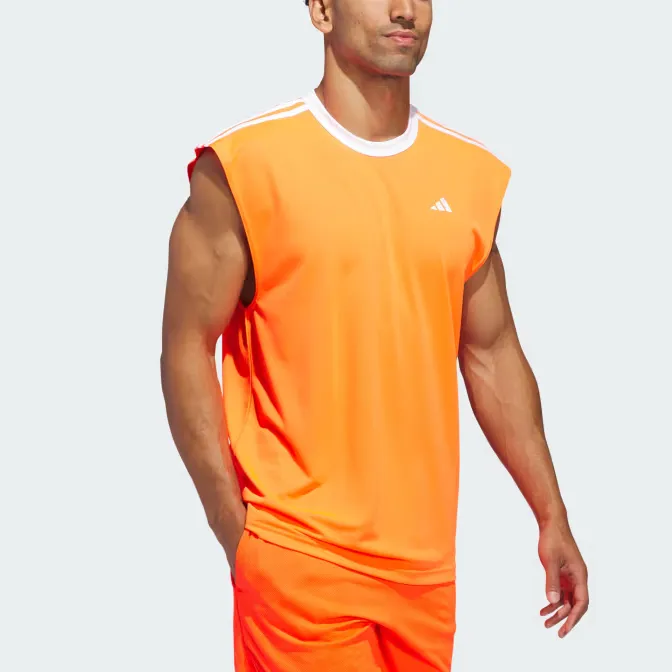 Adidas Free Shipping With AdiClub Basketball All-World Sleeveless Tee-1