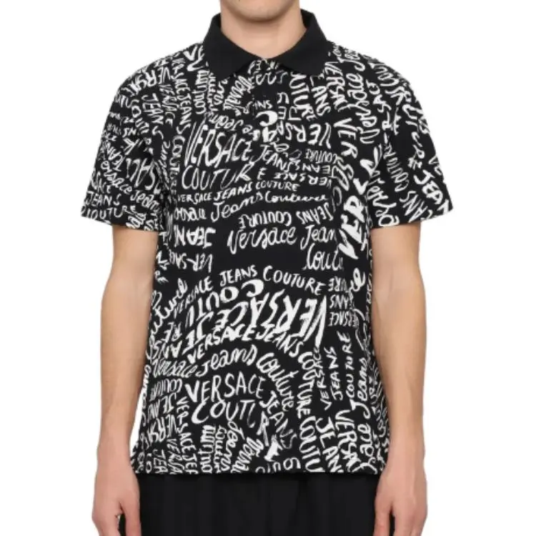 VERSACE JEANS COUTURE Logo print Polo Shirt-3