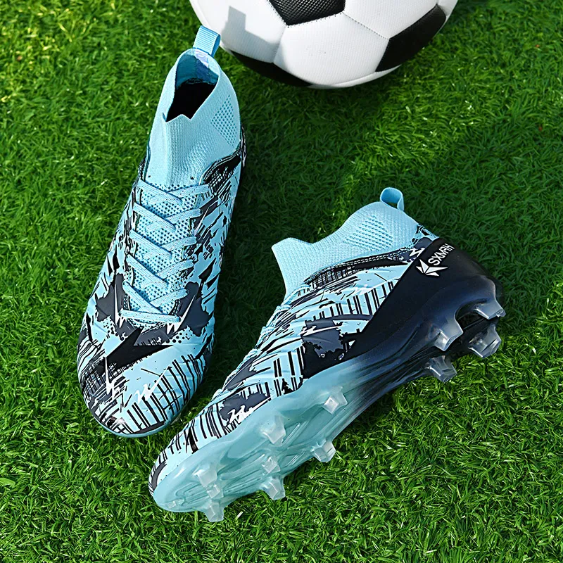 DOUBLE STAR 88 Wear resistant And Lightweight Soccer Shoes Unisex Blue-1