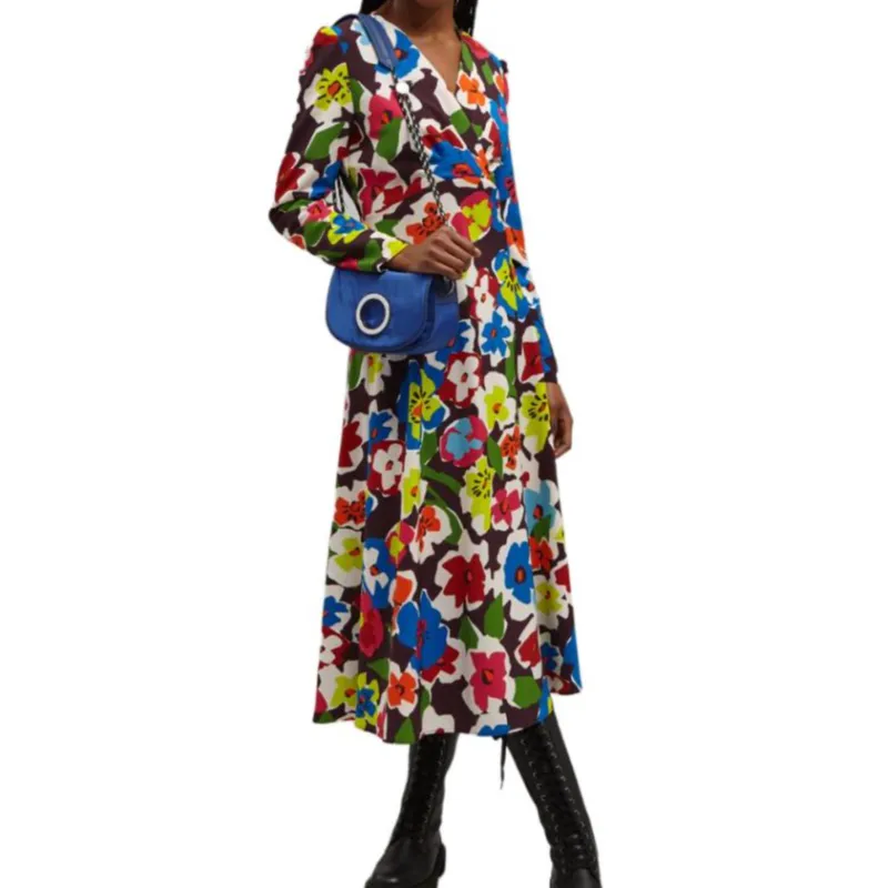 MAX&Co. FW23 Long Sleeved Dresses Women's Multicolor-2