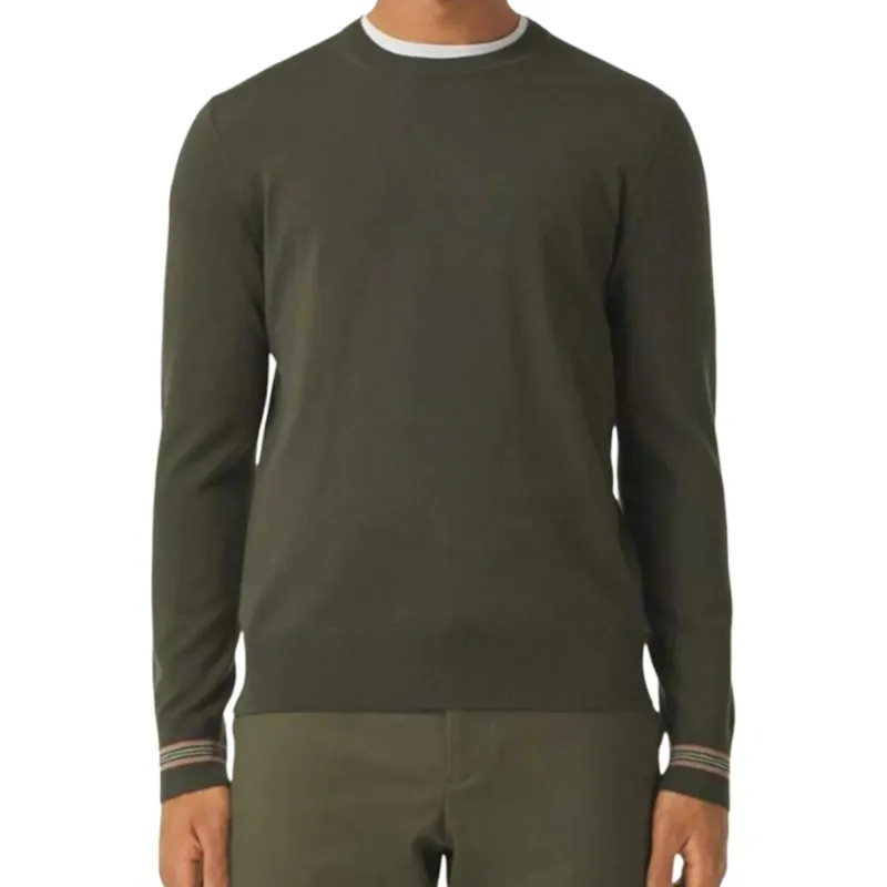 Burberry Sweater Men's Olive Green-1