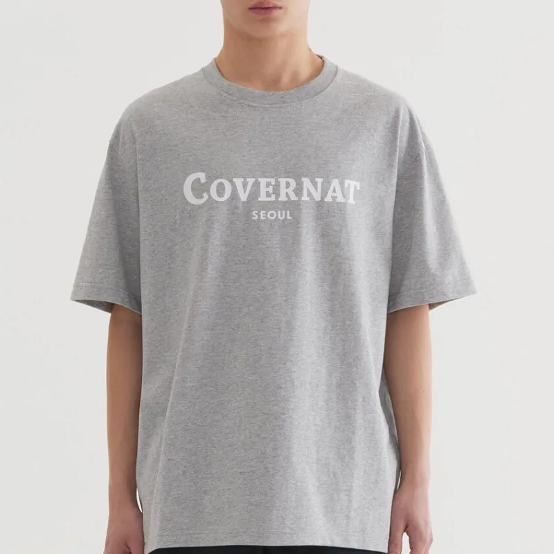 COVERNAT SS25 T Shirt Unisex Gray-4