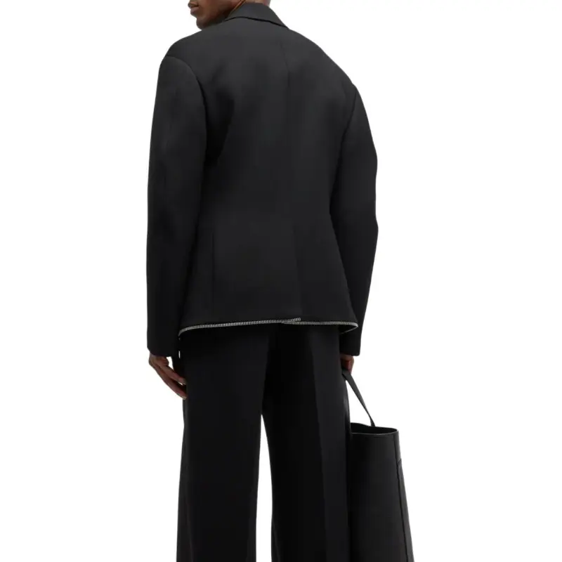 OFF-WHITE Zip-trim Virgin-wool Blazer-4