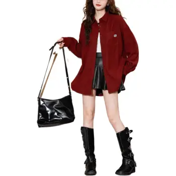 Tonlion Shirt Women's Dark Burgundy