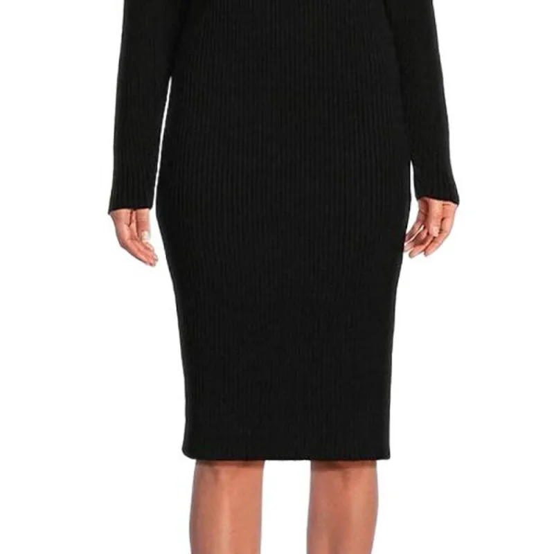 Bottega Veneta Long Sleeved Dress Women's Black-3