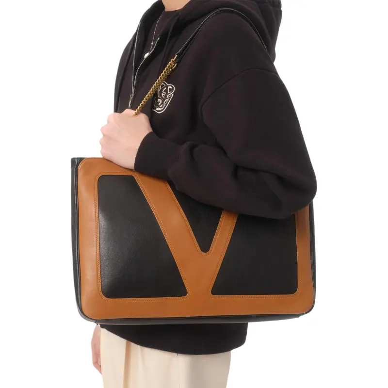 Valentino Logo patch Zip up Hoodie-4