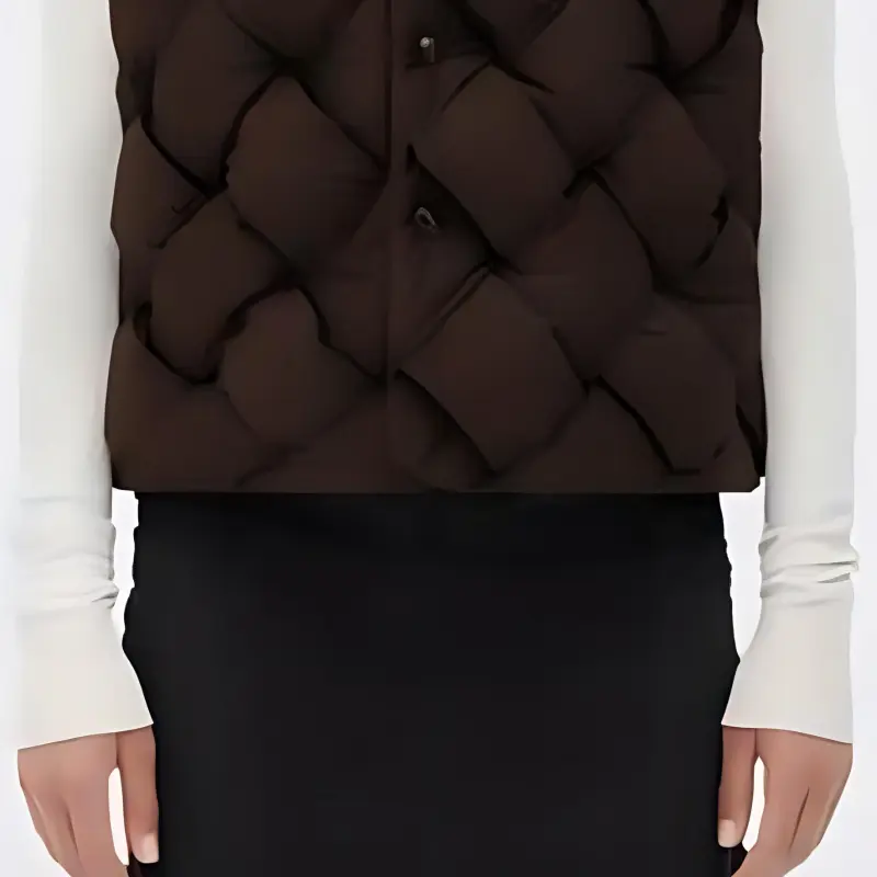 Bottega Veneta Vest Women's Chocolate Brown-1