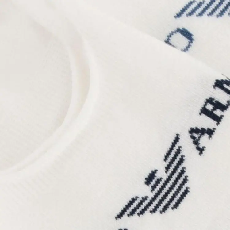 EMPORIO ARMANI SS25 No Show Socks Men's 3 Pack White-2
