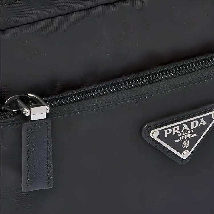 PRADA Nylon Toiletry Bag Men's Black-4