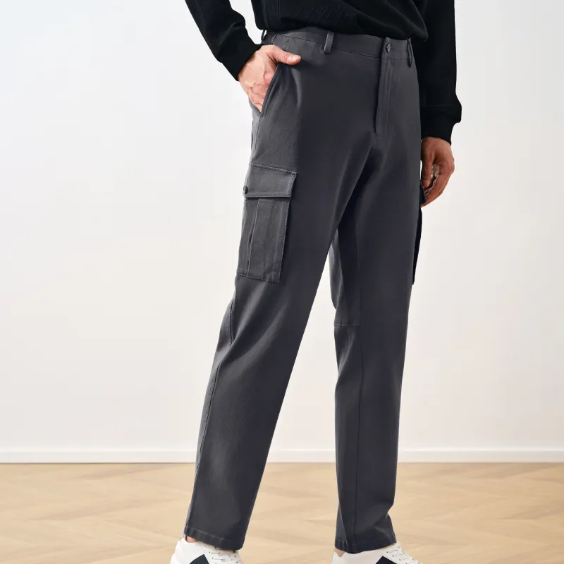 GOLDLION FW24 Straight Fit Elastic Cuff Cargo Pants Men's Multiple Colors-17