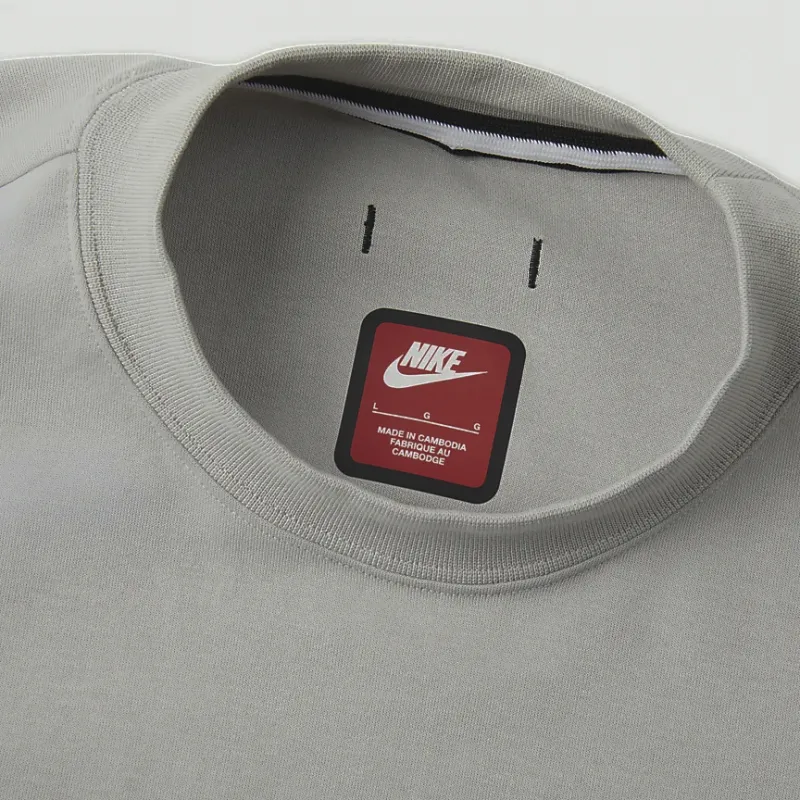 Nike Sportswear Tech Fleece T Shirt Men's Light Iron Ore Gray-5