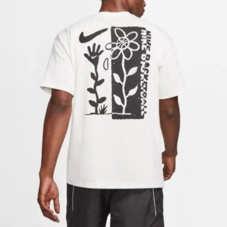 Nike Logo Printing Pattern Pullover Casual Short Sleeve T-Shirt White-3