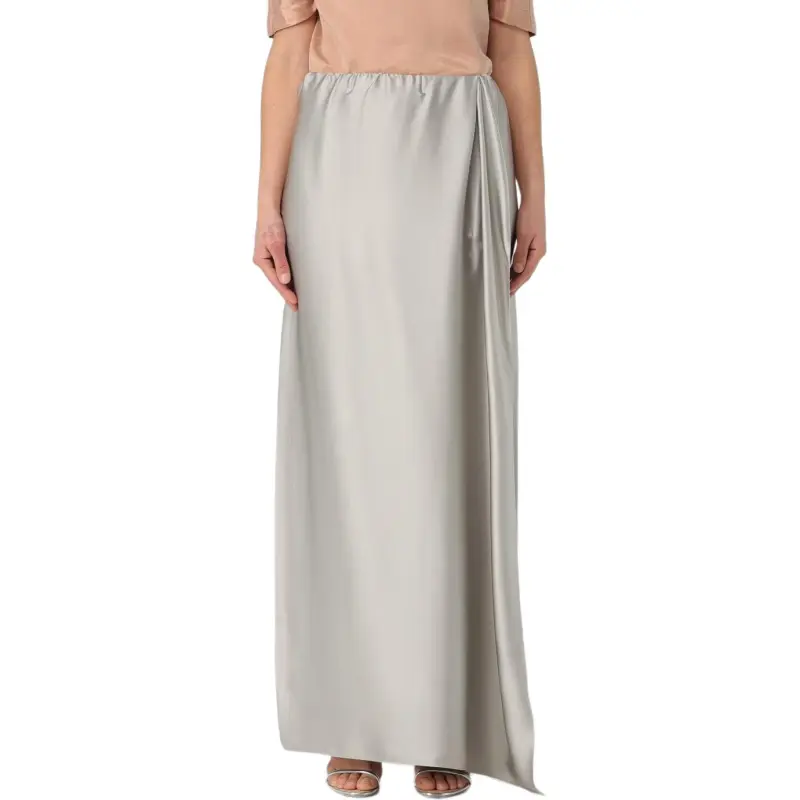 GIORGIO ARMANI Long Skirt In Double Silk Satin-3