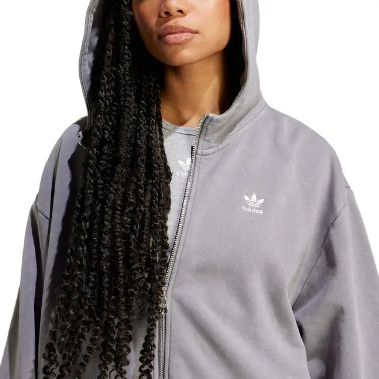 Adidas Originals Acid Washed Jackets & Coats Women's Gray-5