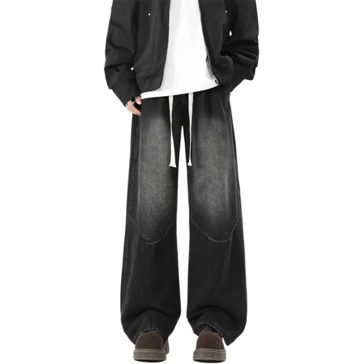 BEAR UNION Jeans Unisex Black Gray Color-4