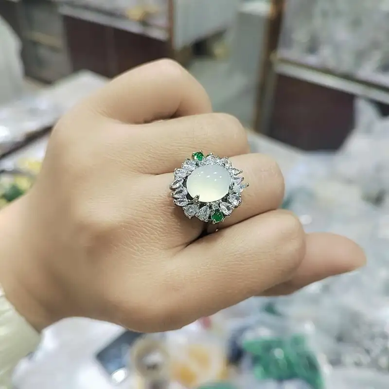 YOULING Jade Rings Women's-4