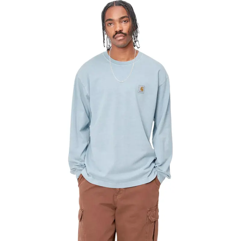 Carhartt WIP L/S Vista FW24 T Shirt T Shirt Men's Light Blue-2