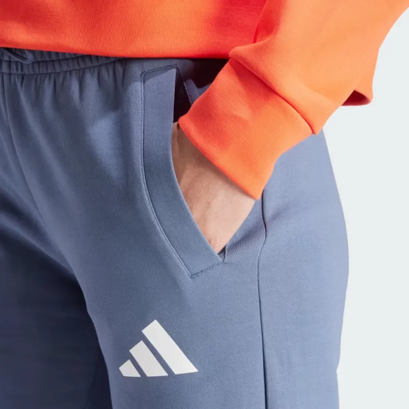 Adidas SS24 TEAM GB TRACKSUIT BOTTOMS Knitted Sports Pants Women's Blue-4