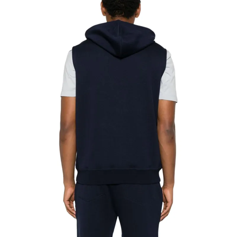 Brunello Cucinelli Drawstring Sleeveless Hoodie-2