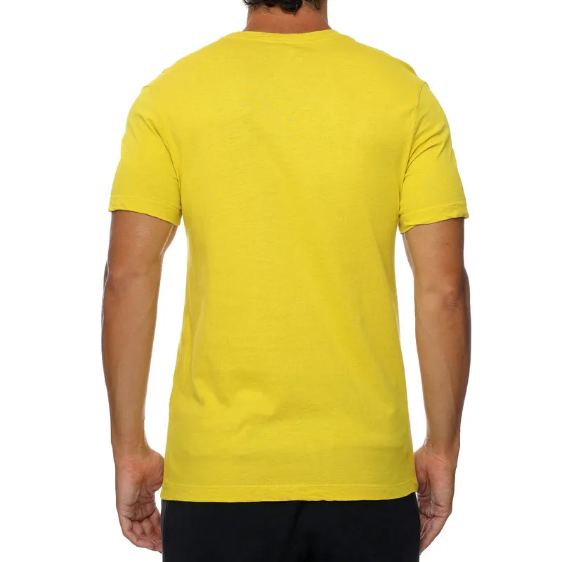 Nike Tee Hoop Photo T Shirt Men's Yellow-3